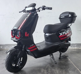 Електроскутер Corso «FLEX» FL-239072 двигун 1500W, акумулятор графеновий 72V/35Ah, чорно-червоний, колеса 10" + 1 ящик. акум