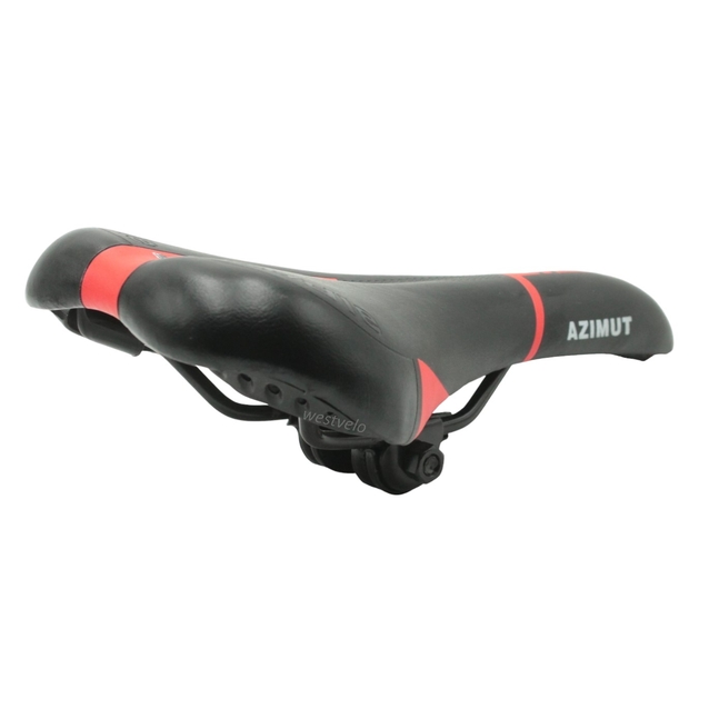 Сідло мтв AZIMUT чорно-червоне фото westvelo.com