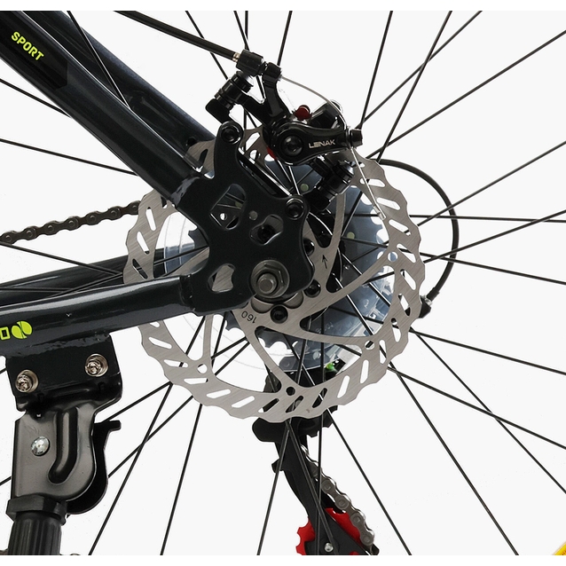 Велосипед 29 ST Corso «LEADER» LD-55620 сталь 19", (к-т SHIMANO) чорно-жовтий фото westvelo.com