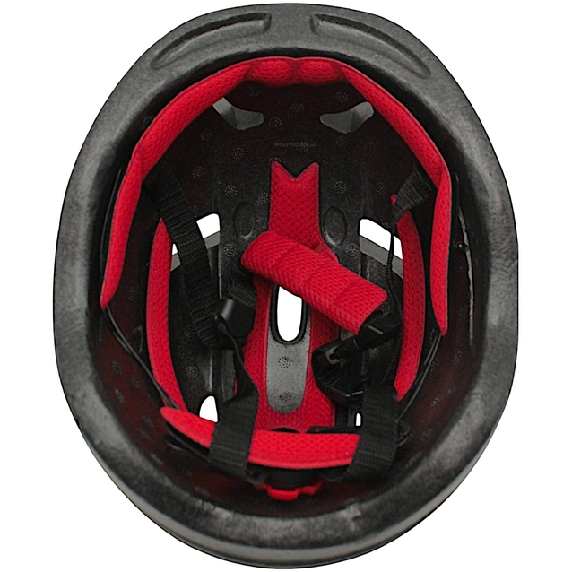 Вело шолом дитячий (341) (внутрішній розмір 17х15.5 см) чорно-білий фото westvelo.com