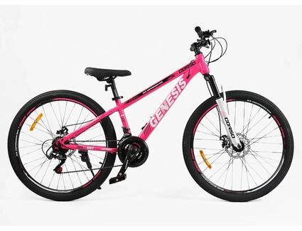Велосипед 26 ST Corso «GENESIS» T-26125 сталь 13", (к-т SunRun) рожевий