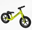 Велобіг 12 Corso надувні колеса, нейлонова рама «FLICKER» FL-0174-65 салатовий фото westvelo.com
