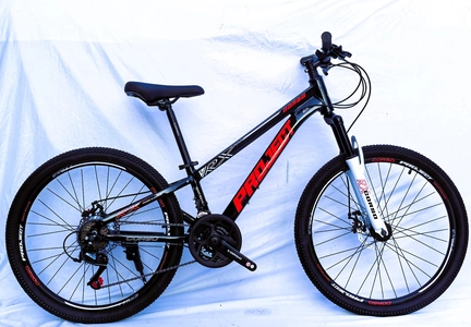 Велосипед 24 AL Corso «PROJECT»  PJ-24631 алюміній 11", (к-т SunRun) чорно-червоний