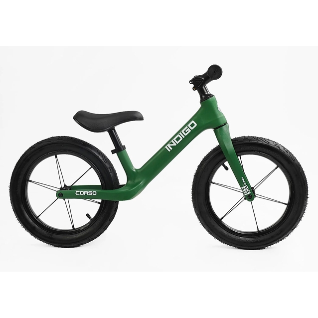Велобіг 14 Corso надувні колеса, нейлонова рама «INDIGO» D-6540-74 зелений фото westvelo.com