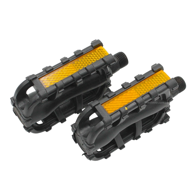 Педалі дитячі пластик, чорні фото westvelo.com