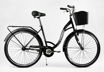 Міський велосипед 28 ST Corso «FORTUNA» FR-6788 сталь 20", чорний (+к/к/б)
