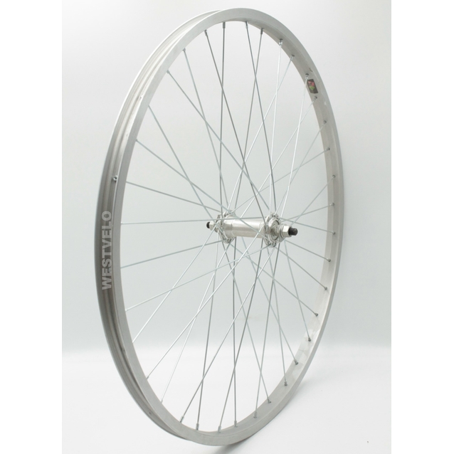 Колесо 26 перед, обід AL 1-ний сірий, втулка AL на віночках фото westvelo.com