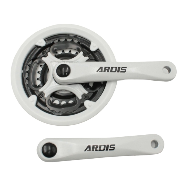 Система шатунів мтв мала ARDIS AL, біла (24/34/42Т) L-170мм. фото westvelo.com