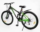 Велосипед 27.5 ST Corso «REND» RD-60280 сталь 15", (к-т SHIMANO) чорно-салатовий фото westvelo.com