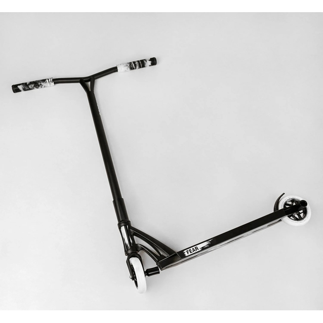 Самокат трюковий Best Scooter «FEAR» МТ-30377 чорний, SCS-система, пеги, AL диск та дека, колеса PU Ø115mm, ширина керма - 58 см фото westvelo.com