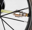 Велобіг 12 Corso надувні колеса, сталева рама «SKIP JACK» 95112 ручне гальмо, з амортизатором, чорно-салатовий фото westvelo.com