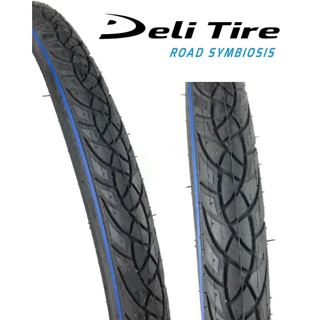 Покришка 28-1.75 (47-622) DELI TIRE Індонезія (256) синя смуга фото westvelo.com