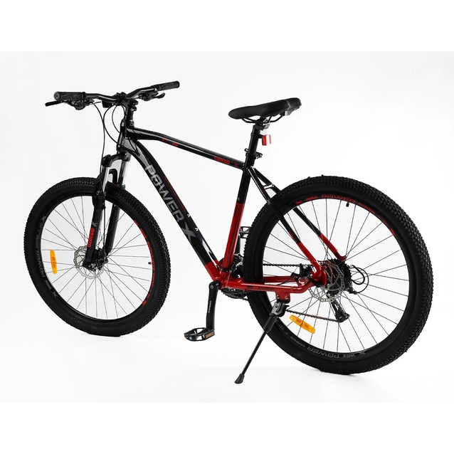 Велосипед 29 AL Corso «X-POWER» PW-80198 алюміній 21", (к-т SHIMANO) чорно-червоний фото westvelo.com