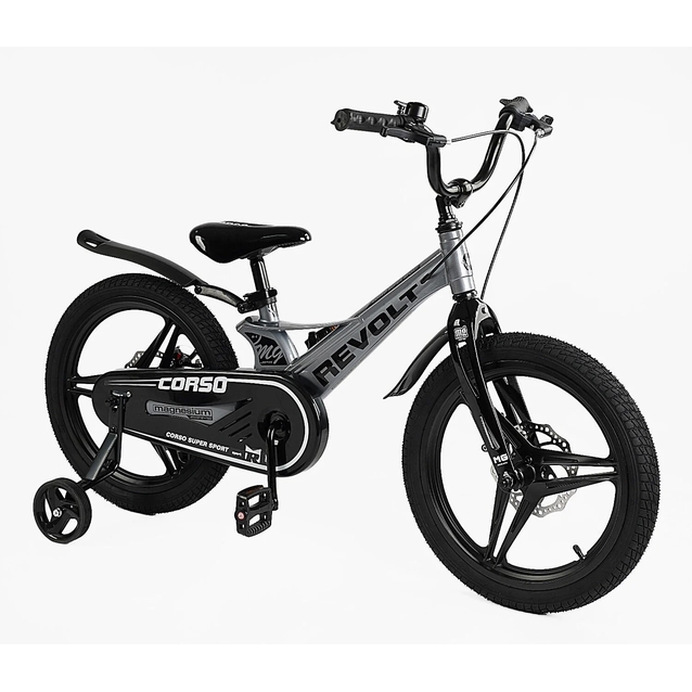 Дитячий велосипед 18 MG Corso «REVOLT» MG-18655, магнієва рама, графітовий фото westvelo.com