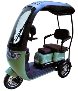 Трицикл Corso «HANDY» HD-81274, двигун 800W, акумулятор 72V/20Ah, зелений + 1 ящик. акум, колеса 10"