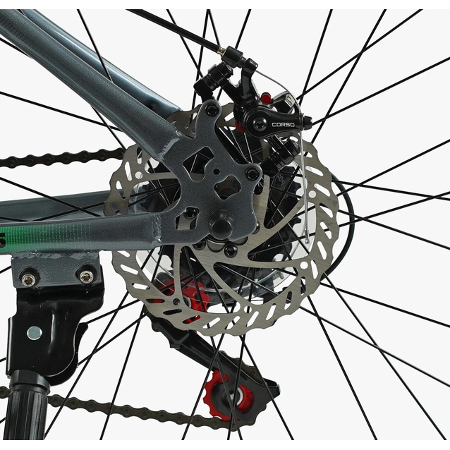 Велосипед 26 ST Corso «SKYWALKER» SW-26799 сталь 15", (к-т SunRun) сіро-жовтий фото westvelo.com