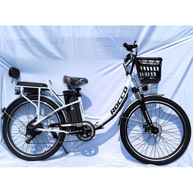 Електровелосипед 27.5 ST Corso «ROCCO» RC-27638 сталь, двигун 500W, акумулятор 48V20AH літієвий, білий фото westvelo.com