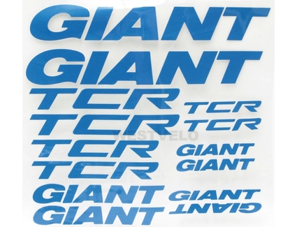 Наклейки GIANT TCR прозорий фон, сині