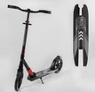 Самокат дитячий 2-х колісний, PU Best Scooter 11391 чорно-червоний, колеса Ø230-215mm, AL, 1 амортизатор передній фото westvelo.com