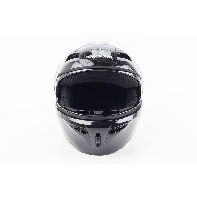 Мото шолом, закритий (XL) AEROSTAR ZEAL (DOT FMVSS 218 CERTIFIED) (DOT) чорний, глянцевий фото westvelo.com