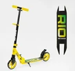 Самокат дитячий 2-х колісний, PU Best Scooter «RIO» 35959 жовтий, Ø145mm, передній амортизатор, AL гальмо фото westvelo.com