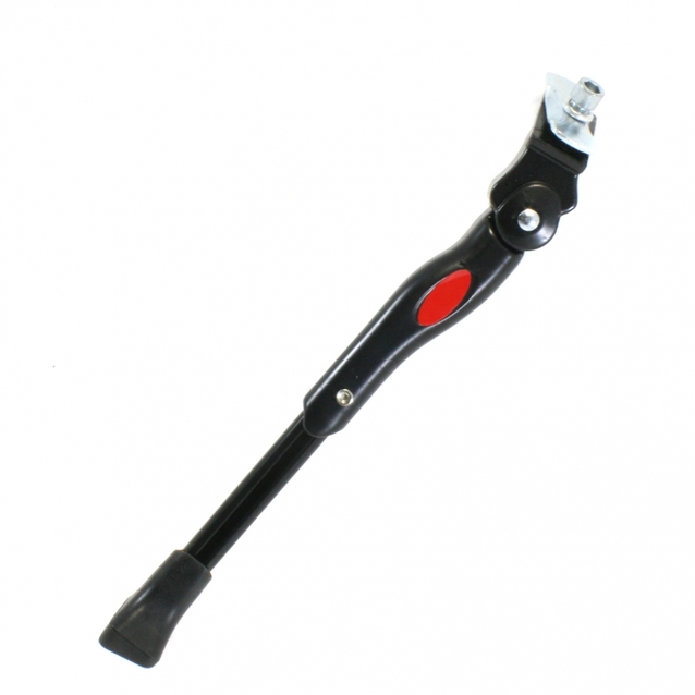 Підніжка регульована 24-29 на центр, з червоним овалом, алюміній чорна фото westvelo.com