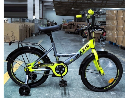 Дитячий велосипед 18 ST Corso «MAXIS» MX-87004 сіро-жовтий