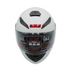 Мото шолом, закритий (L)  "223" білий, глянцевий фото westvelo.com