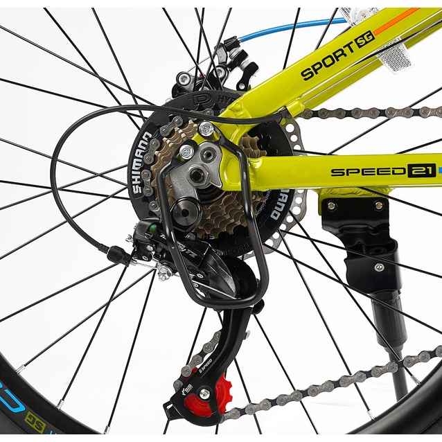 Велосипед 24 AL Corso «CONCEPT» CP-24010 алюміній 11", (к-т SHIMANO) жовтий фото westvelo.com