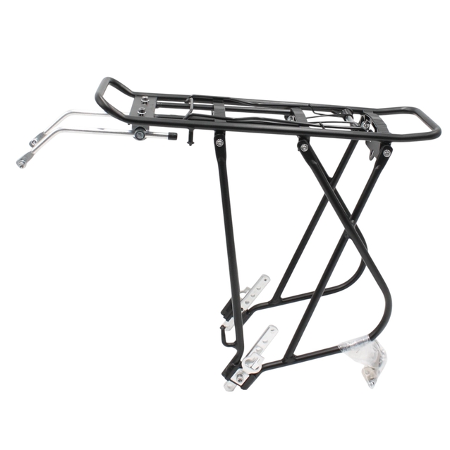 Багажник 26 алюмінієвий посилений з трьох труб, чорний фото westvelo.com