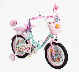 Дитячий велосипед 16 ST Corso «EMILY» ML-43369 бірюзово-рожевий
