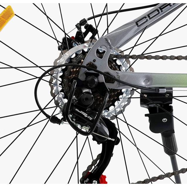 Велосипед 26 ST Corso «ENERGY» EN-26535 сталь 13", (к-т SHIMANO) сіро-жовтий фото westvelo.com