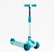 Самокат дитячий 3-х колісний, Skyper SL-2605 блакитно-бірюзовий, колеса PU Ø125mm зі світлом, музика та підсвічування платформи, складне кермо фото westvelo.com
