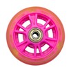 Колесо самоката дитячого поліуретан Ø90мм, діодне, рожевий фото westvelo.com