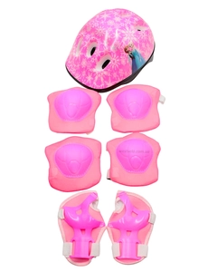 Комплект дитячого захисту "TK Sport" з шоломом, 076 крижане серце