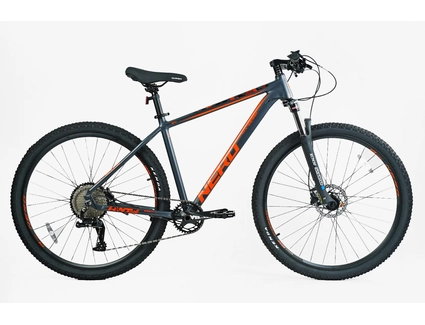 Велосипед 29 AL Corso «NERO» NR-29604 алюміній 19", (к-т LTWOO) графітово-помаранчевий