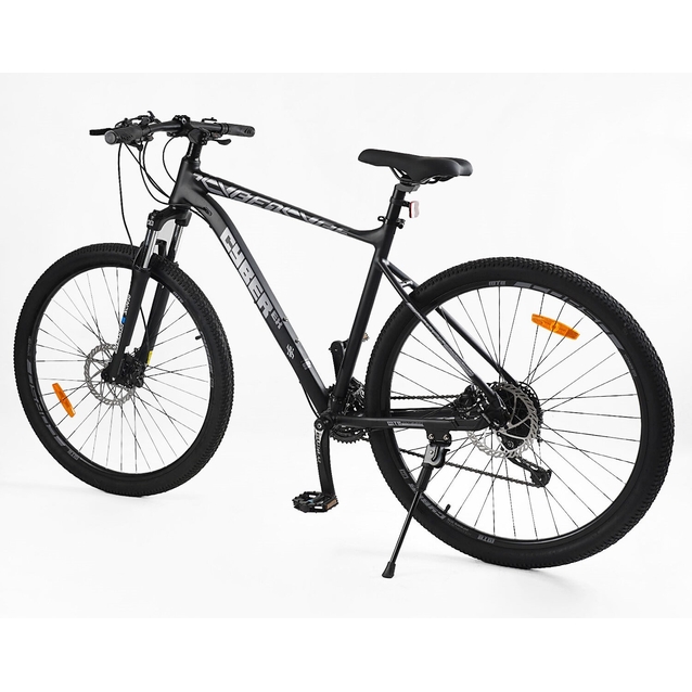 Велосипед 29 AL Corso «CYBER» CB-29490 алюміній 21", (к-т SHIMANO) чорний фото westvelo.com