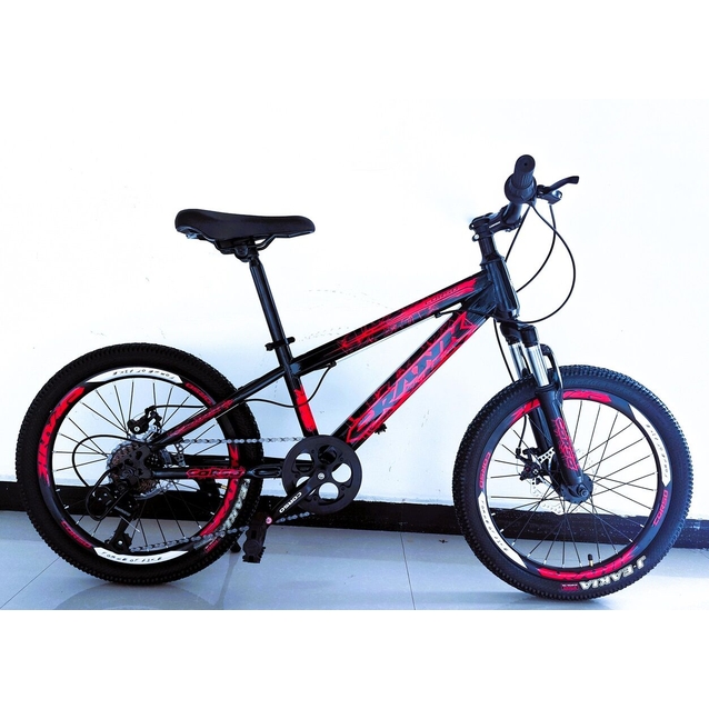 Велосипед 20 ST Corso «CRANK» CR-20700 сталь 11", (к-т SHIMANO) чорно-червоний фото westvelo.com
