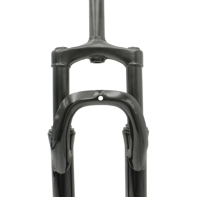 Вилка 29 аморт. безрізьб. Weiyi (016) Ø28.6mm, disk. шток L-180mm чорна фото westvelo.com