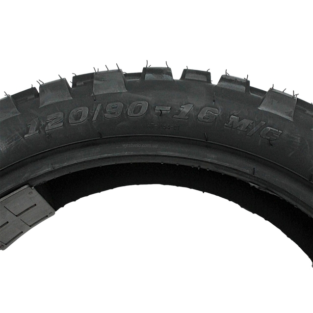 Покришка "16" 120/90-16 Б/К PERFECT (244) шипована кросс ТL фото westvelo.com
