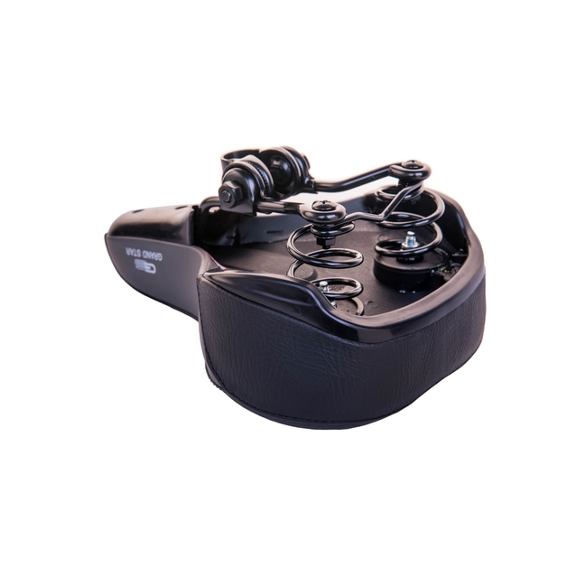 Сідло на пружинах GRAND STAR №809-11D, чорне фото westvelo.com