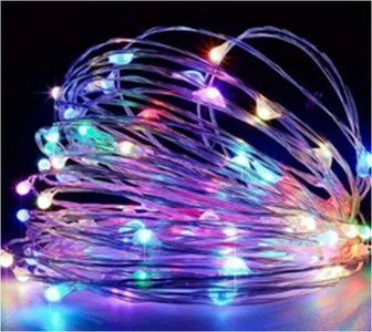 Гірлянда світлодіодна 20 м, жовте світло, від USB, 8 режимів, в коробці (C 61486-50 W )