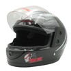 Мото шолом, закритий (XS 53-54) F2 "PREDA TORS" чорно-білий глянець (825-4) фото westvelo.com