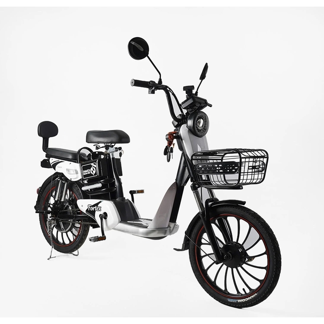 Електровелосипед 20 ST Corso «FORTEX» FR-9523-4 сталь, 500W, акум 48V20AH, білий фото westvelo.com