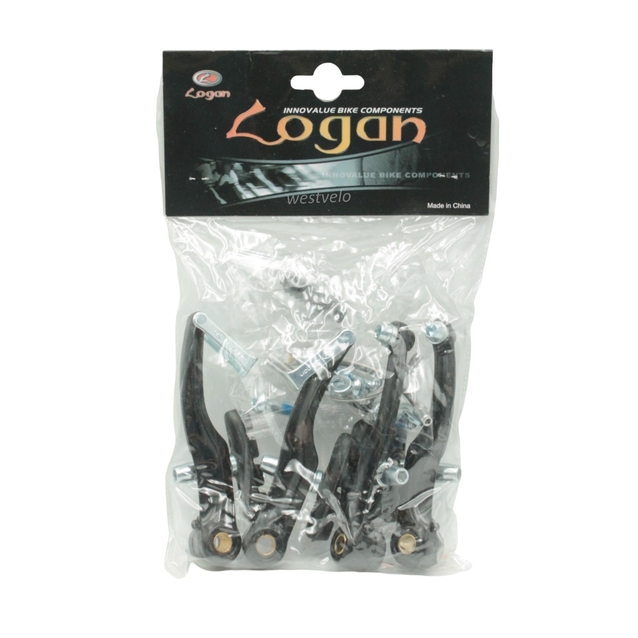 Гальма V-brake (перед + зад) LOGAN LB-935 алюміній, чорні фото westvelo.com