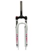 Вилка 27.5 аморт. безрізьб. Ø28.6mm L-205mm disk CORSO біла (lockout) фото westvelo.com