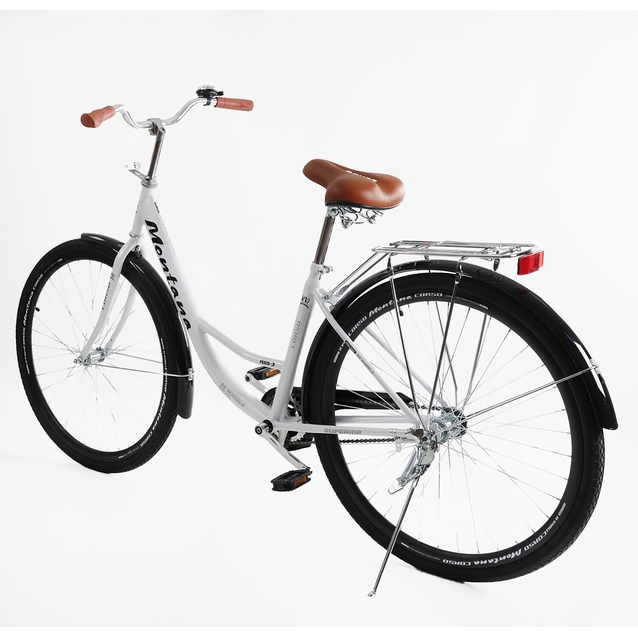 Міський велосипед 28 ST Corso «MONTANA» MT-28910 сталь 20", білий фото westvelo.com