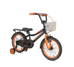 Дитячий велосипед 12 Crosser «ROCKY» 012 чорно-помаранчевий (+кошик сітка малий) []