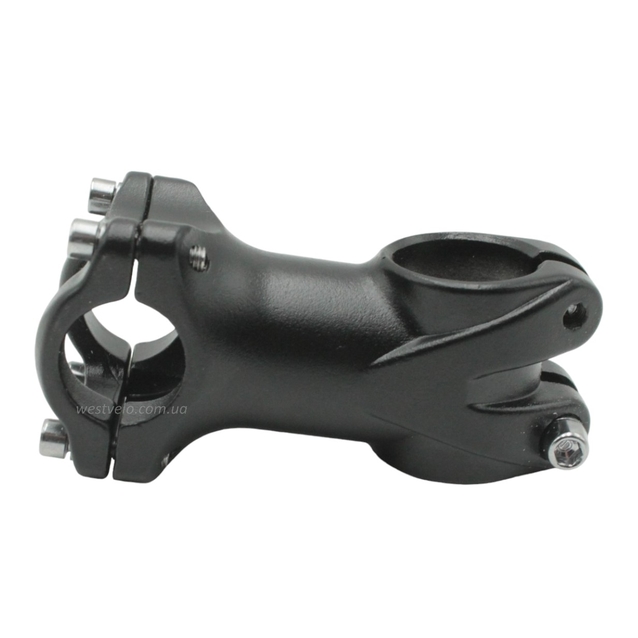 Винос руля на безрізьбову вилку AL. Ø28.6-Ø25.4мм, L-70мм, чорний фото westvelo.com