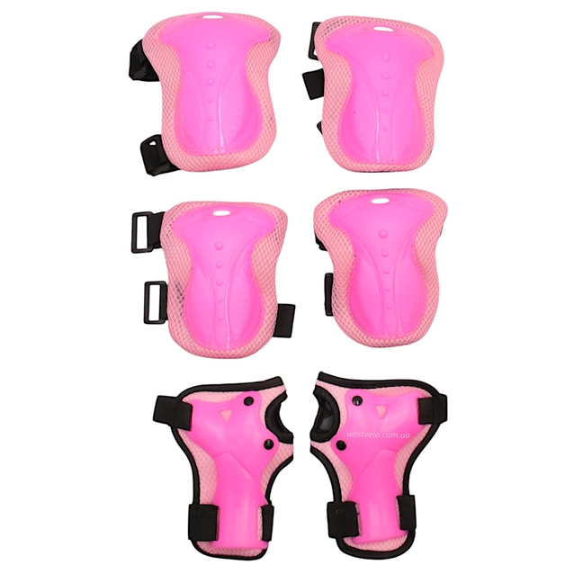Комплект дитячого захисту, у сітці 530, рожевий фото westvelo.com
